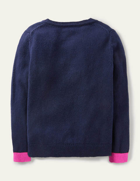 Fröhlicher Cardigan - Schuluniform-Navy, Schmetterling Fröhlicher Cardigan - Schuluniform-Navy, Schmetterling