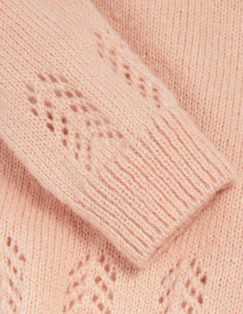 Pointelle Jumper - Provence Dusty Pink Pointelle Jumper - Provence Dusty Pink