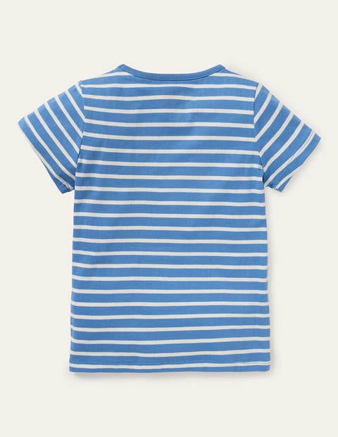 Sequin Colour-change T-shirt - Elizabethan Blue/ Ivory Bee Sequin Colour-change T-shirt - Elizabethan Blue/ Ivory Bee