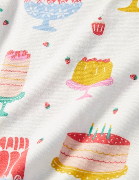 Short John Pyjamas - Ivory Cakes & Jellies Short John Pyjamas - Ivory Cakes & Jellies