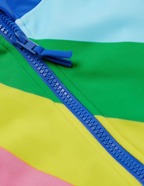 Short-sleeved Swimsuit - Multi Rainbow Ray Short-sleeved Swimsuit - Multi Rainbow Ray