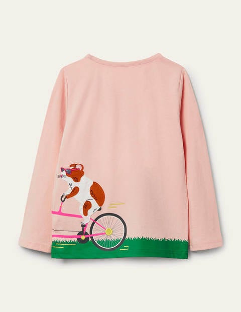 Front & Back Animal T-shirt - Provence Dusty Pink Bicycle Front & Back Animal T-shirt - Provence Dusty Pink Bicycle