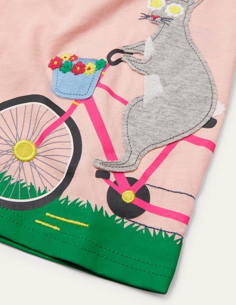 Front & Back Animal T-shirt - Provence Dusty Pink Bicycle Front & Back Animal T-shirt - Provence Dusty Pink Bicycle