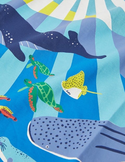 Scene T-shirt - Aqua Blue Reef Scene Scene T-shirt - Aqua Blue Reef Scene
