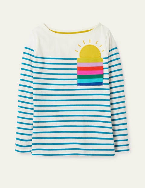 Everyday Breton - Ivory/Blue Rainbow Pocket Everyday Breton - Ivory/Blue Rainbow Pocket