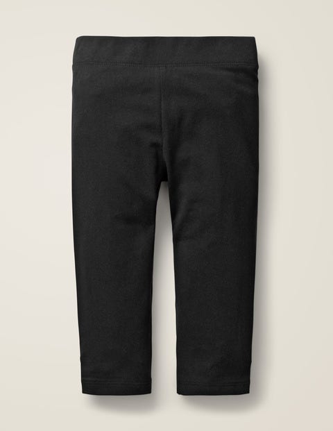 Plain Cropped Leggings - Black Plain Cropped Leggings - Black