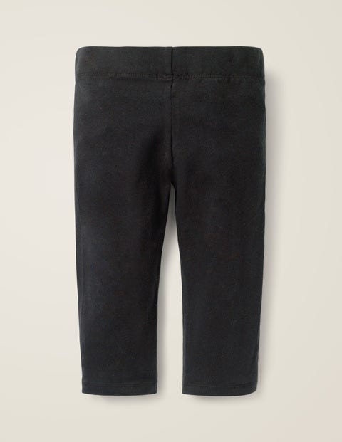 Plain Cropped Leggings - Black Plain Cropped Leggings - Black