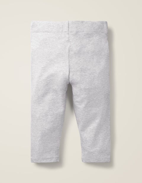 Plain Cropped Leggings - Grey Marl Plain Cropped Leggings - Grey Marl