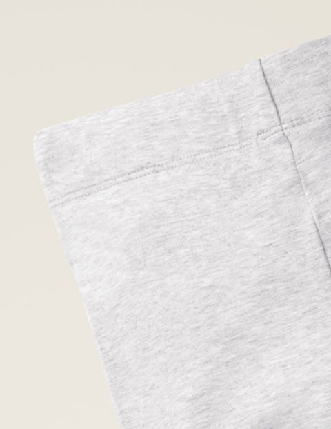 Plain Cropped Leggings - Grey Marl Plain Cropped Leggings - Grey Marl