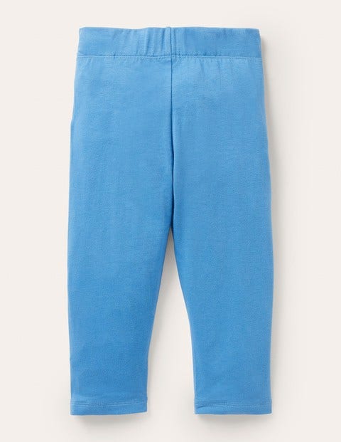 Plain Cropped Leggings - Elizabethan Blue Plain Cropped Leggings - Elizabethan Blue