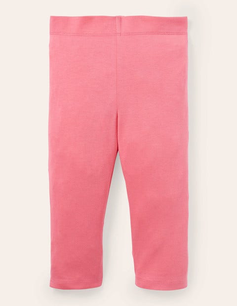 Plain Cropped Leggings - Bright Camelia Pink Plain Cropped Leggings - Bright Camelia Pink