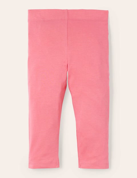 Plain Cropped Leggings - Bright Camelia Pink Plain Cropped Leggings - Bright Camelia Pink