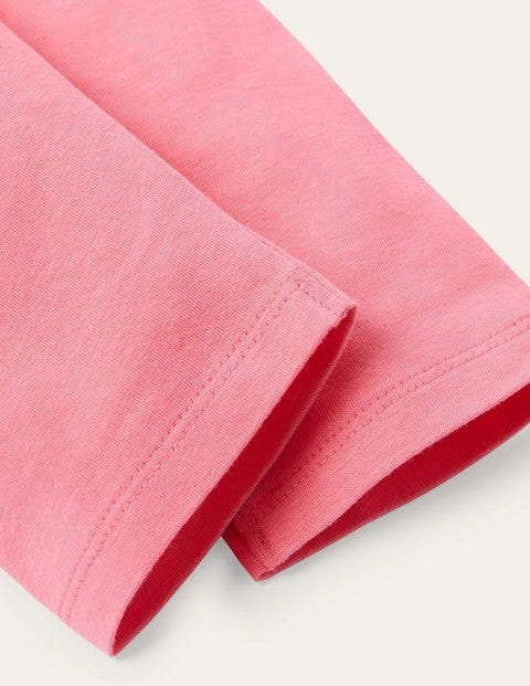 Plain Cropped Leggings - Bright Camelia Pink Plain Cropped Leggings - Bright Camelia Pink