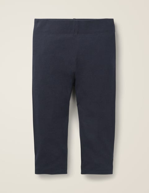Plain Cropped Leggings - Navy Plain Cropped Leggings - Navy