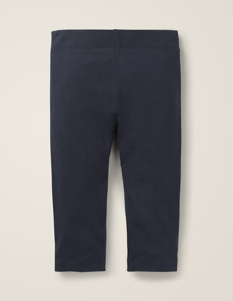 Plain Cropped Leggings - Navy Plain Cropped Leggings - Navy