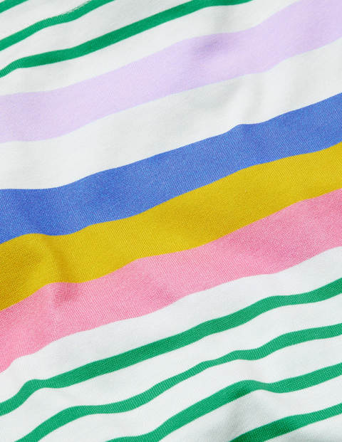 Short-sleeved Breton - Sapling Green/ Lilac Rainbow Short-sleeved Breton - Sapling Green/ Lilac Rainbow