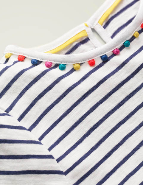Charlie Pom Jersey T-shirt - Indigo Navy/Ivory Charlie Pom Jersey T-shirt - Indigo Navy/Ivory