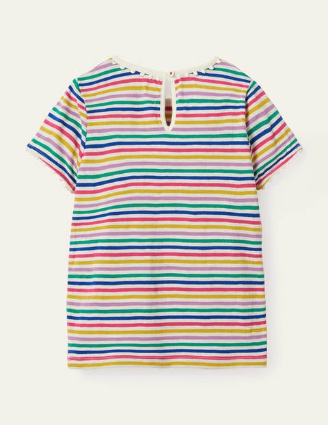 Charlie Pom Jersey T-shirt - Multi Stripe Charlie Pom Jersey T-shirt - Multi Stripe
