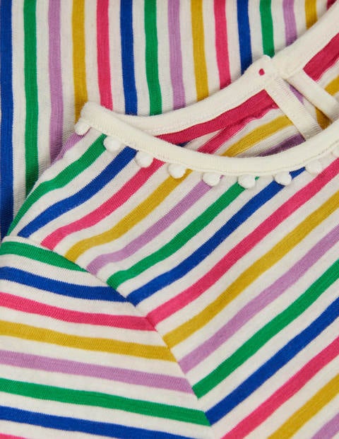 Charlie Pom Jersey T-shirt - Multi Stripe Charlie Pom Jersey T-shirt - Multi Stripe