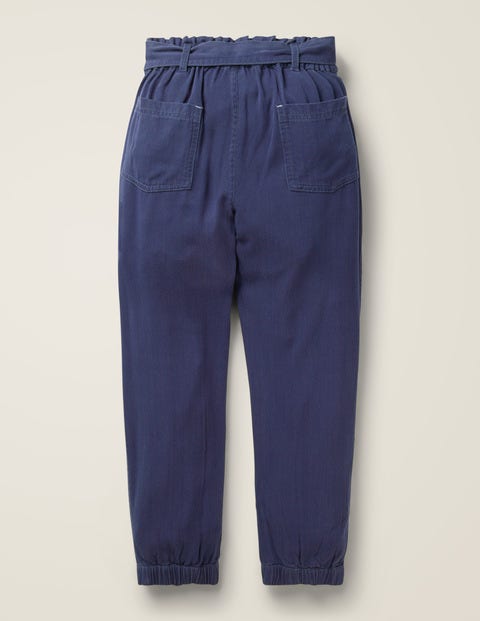 Tie-waist Pants - College Navy Tie-waist Pants - College Navy