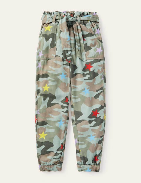Tie-waist Pants - Multi Camouflage Star Tie-waist Pants - Multi Camouflage Star