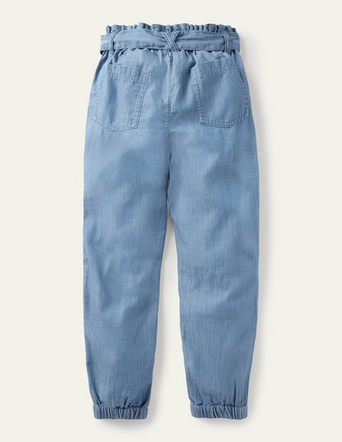 Tie-waist Pants - Chambray Tie-waist Pants - Chambray