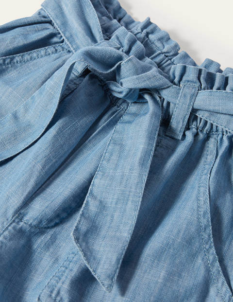 Tie-waist Pants - Chambray Tie-waist Pants - Chambray
