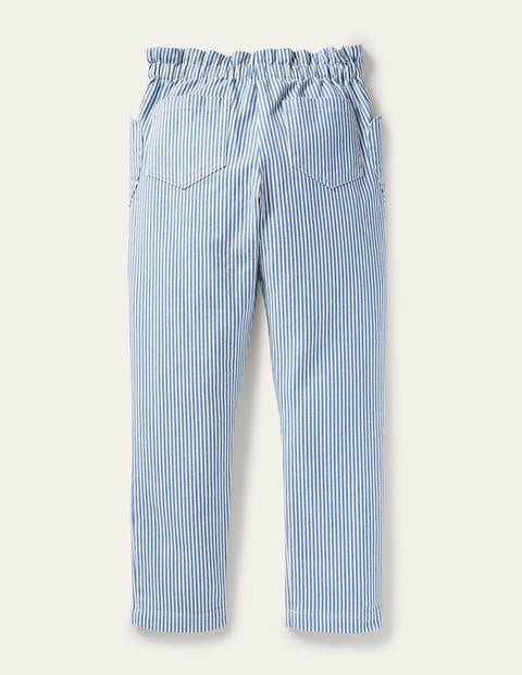 Pull-on Trousers - Elizabethan Blue Ticking Pull-on Trousers - Elizabethan Blue Ticking
