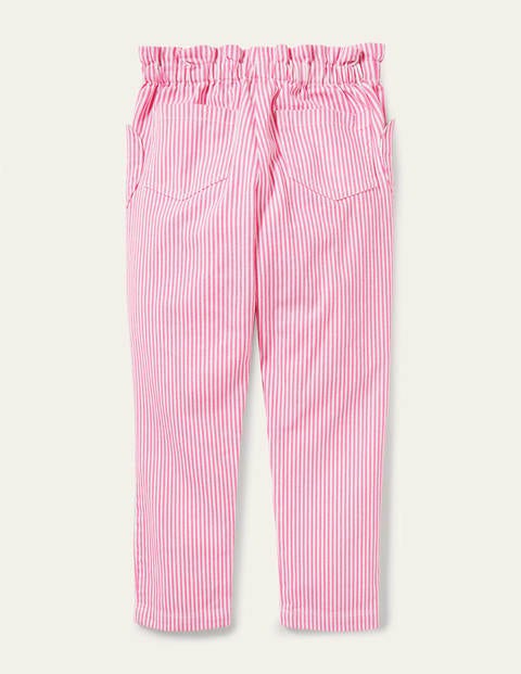 Pull-on Trousers - Festival Pink Ticking Pull-on Trousers - Festival Pink Ticking