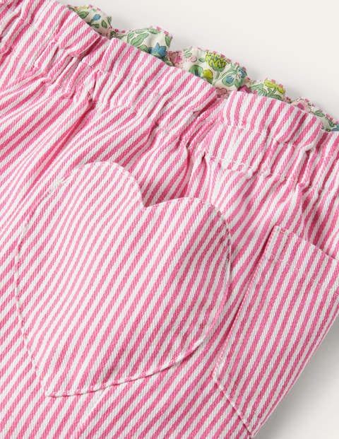 Pull-on Trousers - Festival Pink Ticking Pull-on Trousers - Festival Pink Ticking