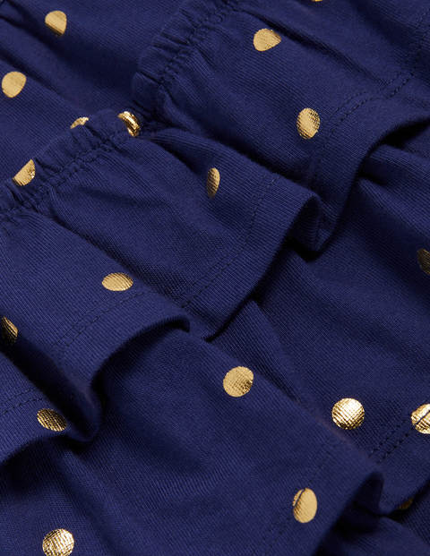 Jersey Ruffle Skort - Starboard Navy Gold Spot Jersey Ruffle Skort - Starboard Navy Gold Spot