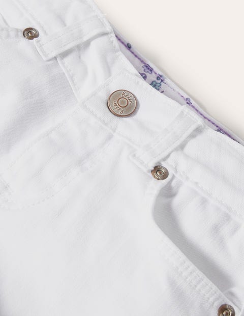 Denim Shorts - White Denim Shorts - White