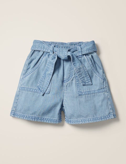 Short noué à la taille - Chambray Short noué à la taille - Chambray
