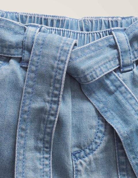Short noué à la taille - Chambray Short noué à la taille - Chambray