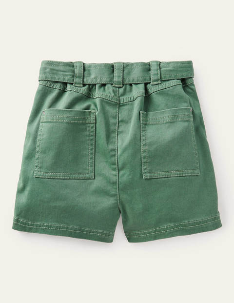 Tie-waist Shorts - Rosemary Green Tie-waist Shorts - Rosemary Green
