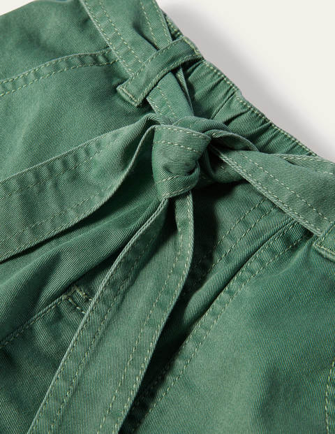 Tie-waist Shorts - Rosemary Green Tie-waist Shorts - Rosemary Green