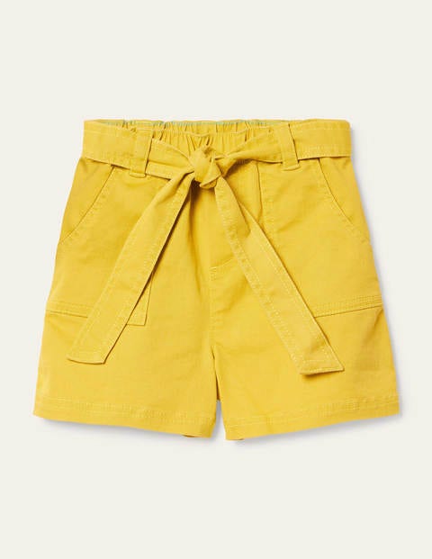 Tie-waist Shorts - Sweetcorn Yellow Tie-waist Shorts - Sweetcorn Yellow