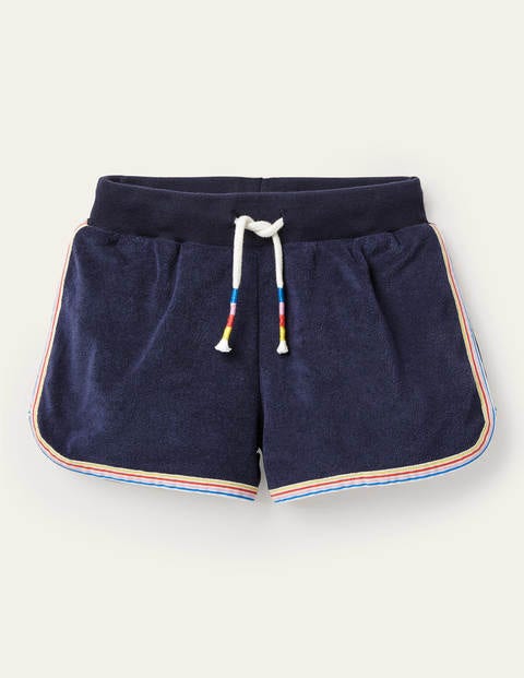 Retro-Frottee-Shorts - Schuluniform-Navy Retro-Frottee-Shorts - Schuluniform-Navy