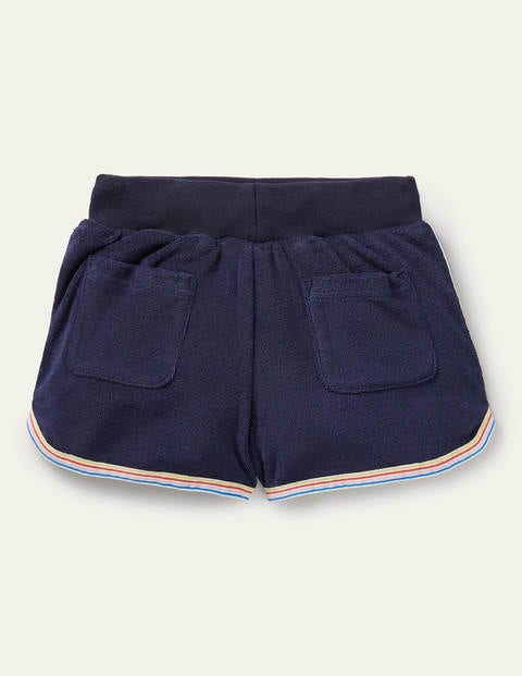 Retro-Frottee-Shorts - Schuluniform-Navy Retro-Frottee-Shorts - Schuluniform-Navy