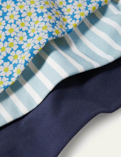 3-Pack Cropped Leggings - Moroccan Blue Daisybed 3-Pack Cropped Leggings - Moroccan Blue Daisybed