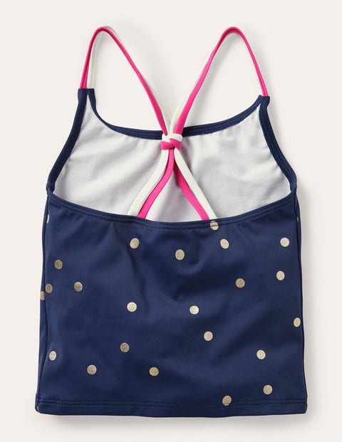 Patterned Tankini Top - Harmony Blue Gold Spot Patterned Tankini Top - Harmony Blue Gold Spot