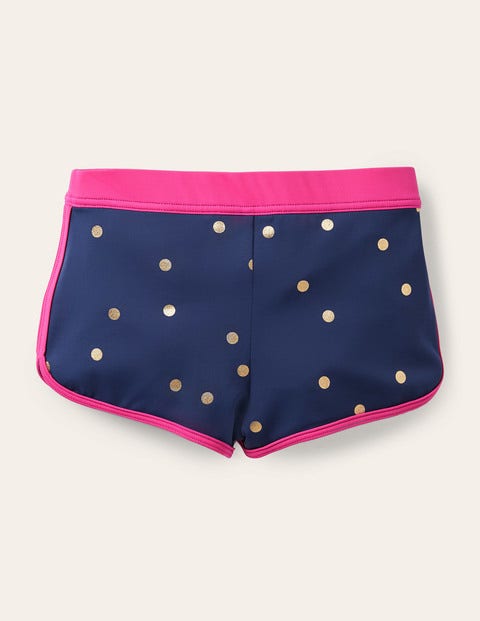 Patterned Swim Shorts - Harmony Blue Gold Spot Patterned Swim Shorts - Harmony Blue Gold Spot