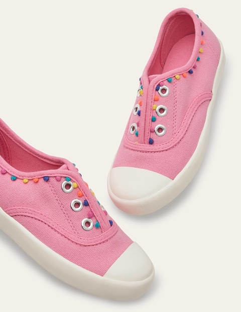 Laceless Canvas Sneakers - Pink Lemonade