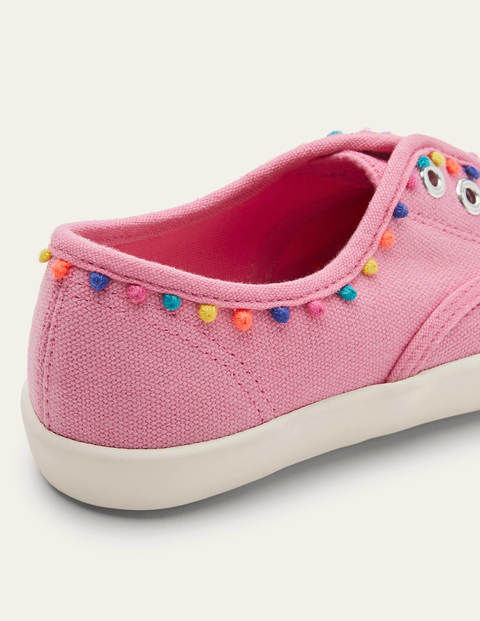 laceless canvas trainers