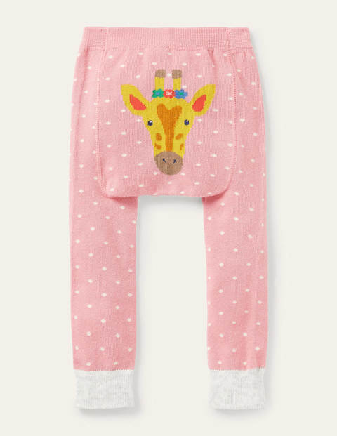 Knitted Leggings - Plum Blossom Giraffe Knitted Leggings - Plum Blossom Giraffe