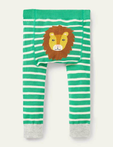 Knitted Leggings - Sapling Green/Ivory Lion Knitted Leggings - Sapling Green/Ivory Lion