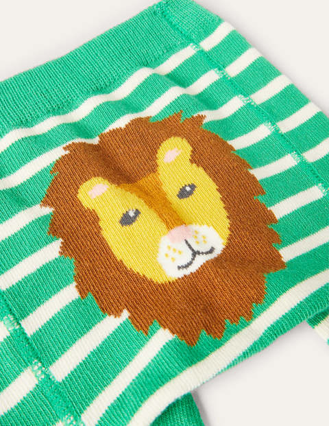 Knitted Leggings - Sapling Green/Ivory Lion Knitted Leggings - Sapling Green/Ivory Lion