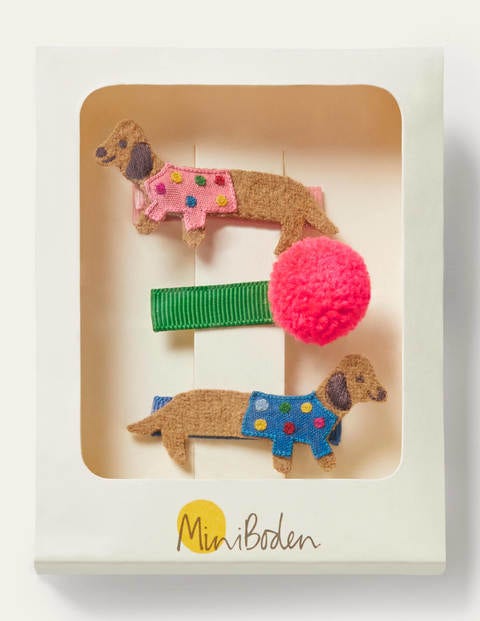 Hairclips 3 Pack - Multi Dogs Hairclips 3 Pack - Multi Dogs