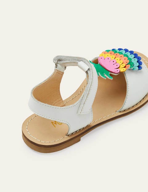 Novelty Leather Sandals - Multi Pineapple Novelty Leather Sandals - Multi Pineapple
