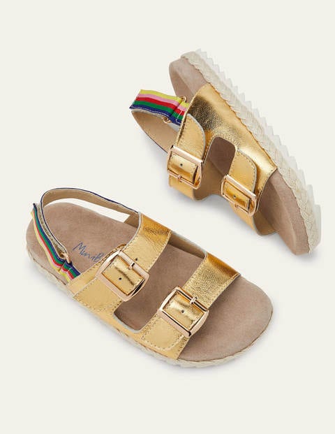 Espadrille Sandals - Gold Rainbow Espadrille Sandals - Gold Rainbow
